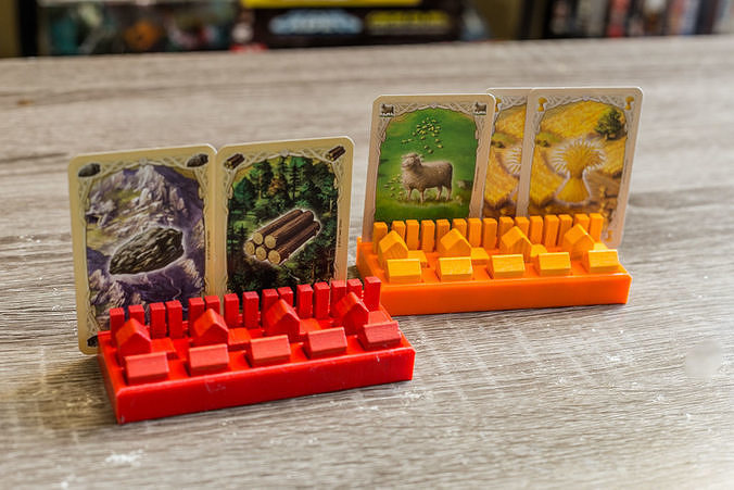 Settlers Companion - Catan Piece Organizer - Card Holder 3D print model