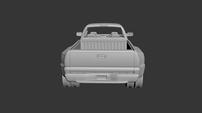 GMC Sierra Crew Cab 3500 Dually 2003 3D print model 4