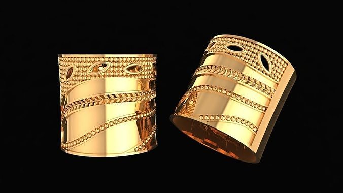 Women Ring 34 simple stylish ring band for women 3D print model