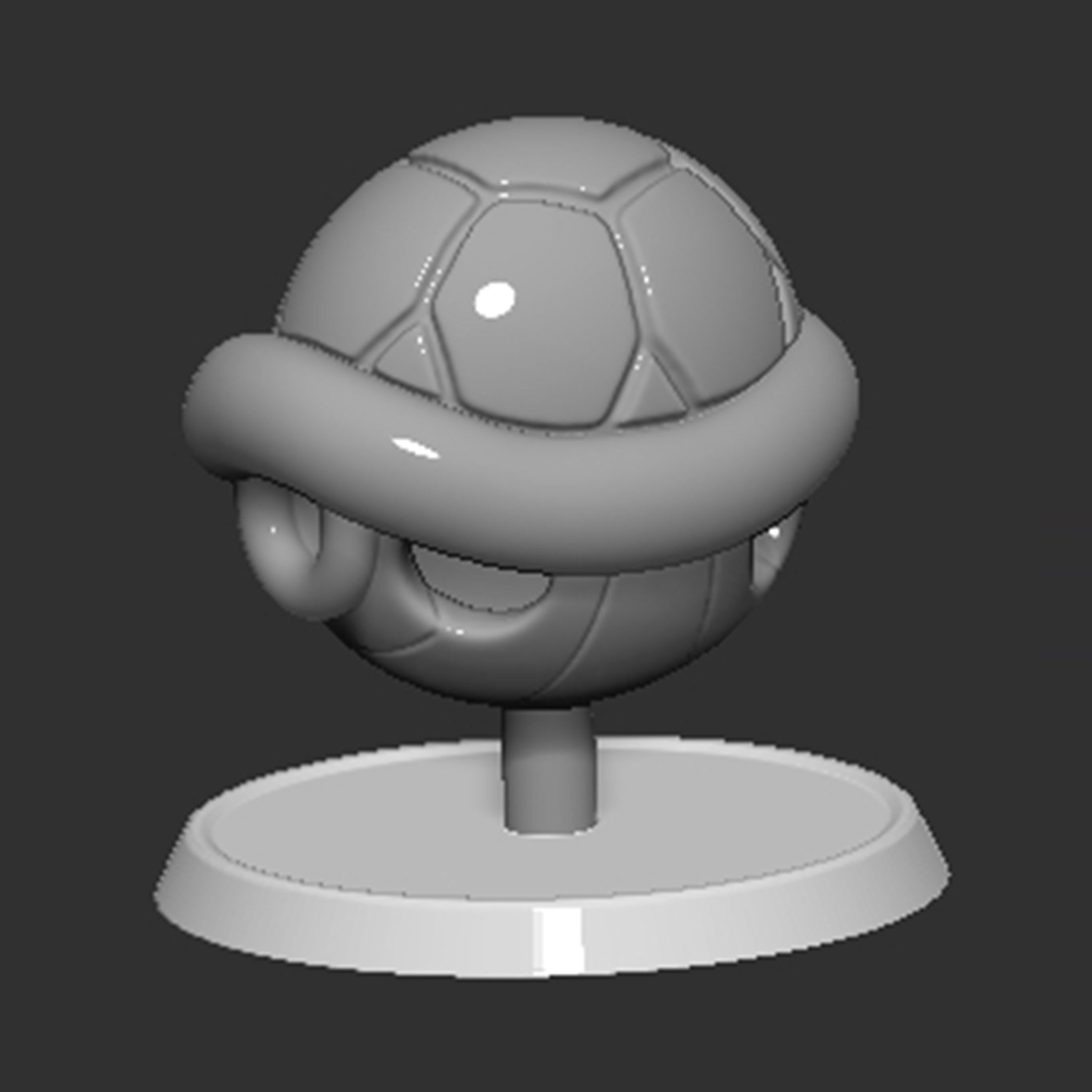 Mario Turtle Shell Based Koopa Troopa 3D print model_2