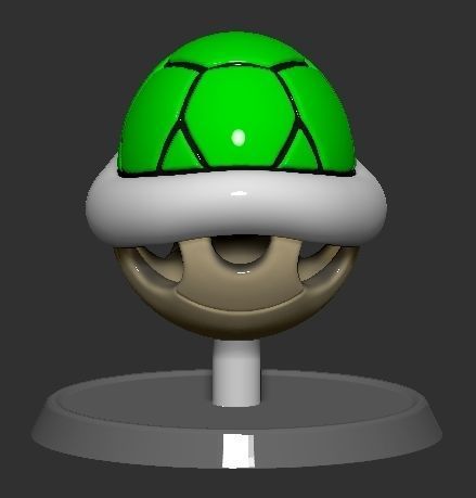Mario Turtle Shell Based Koopa Troopa 3D print model_12