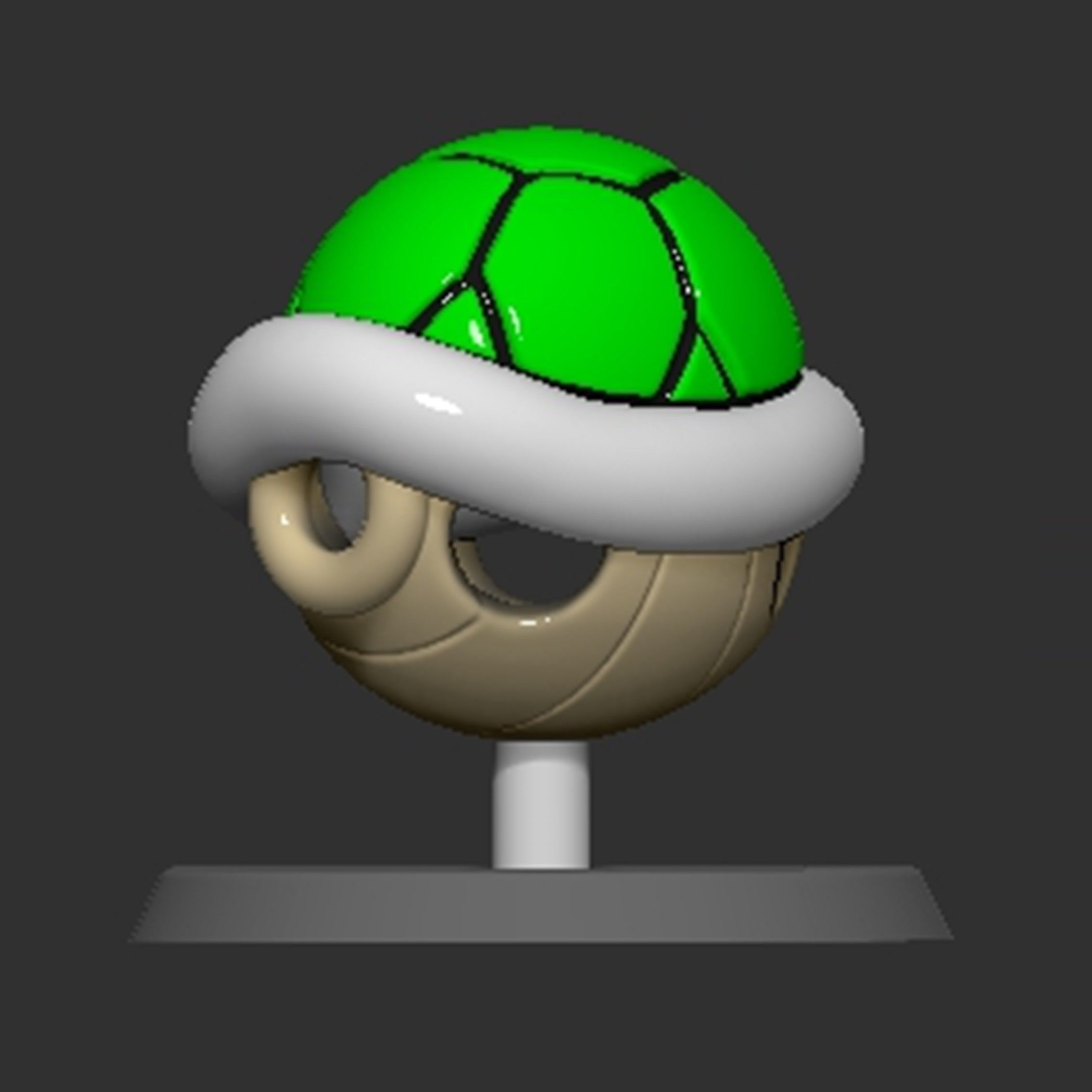 Mario Turtle Shell Based Koopa Troopa 3D print model_3