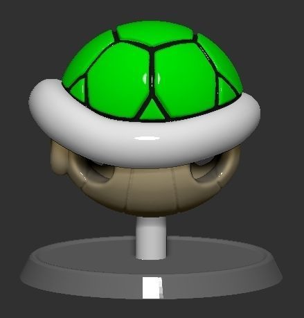 Mario Turtle Shell Based Koopa Troopa 3D print model_8