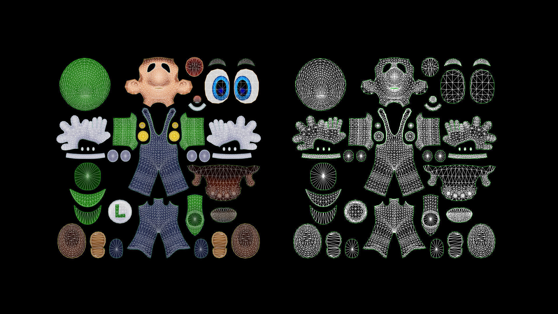 BROS-009 Walking Animation Low-poly 3D model_8