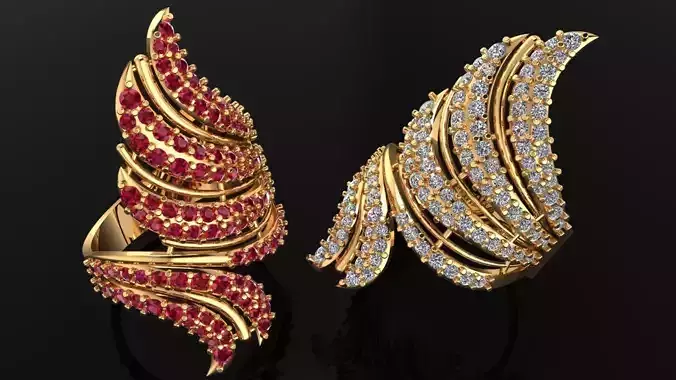 Women Ring 35 stylish long finger ring band for women