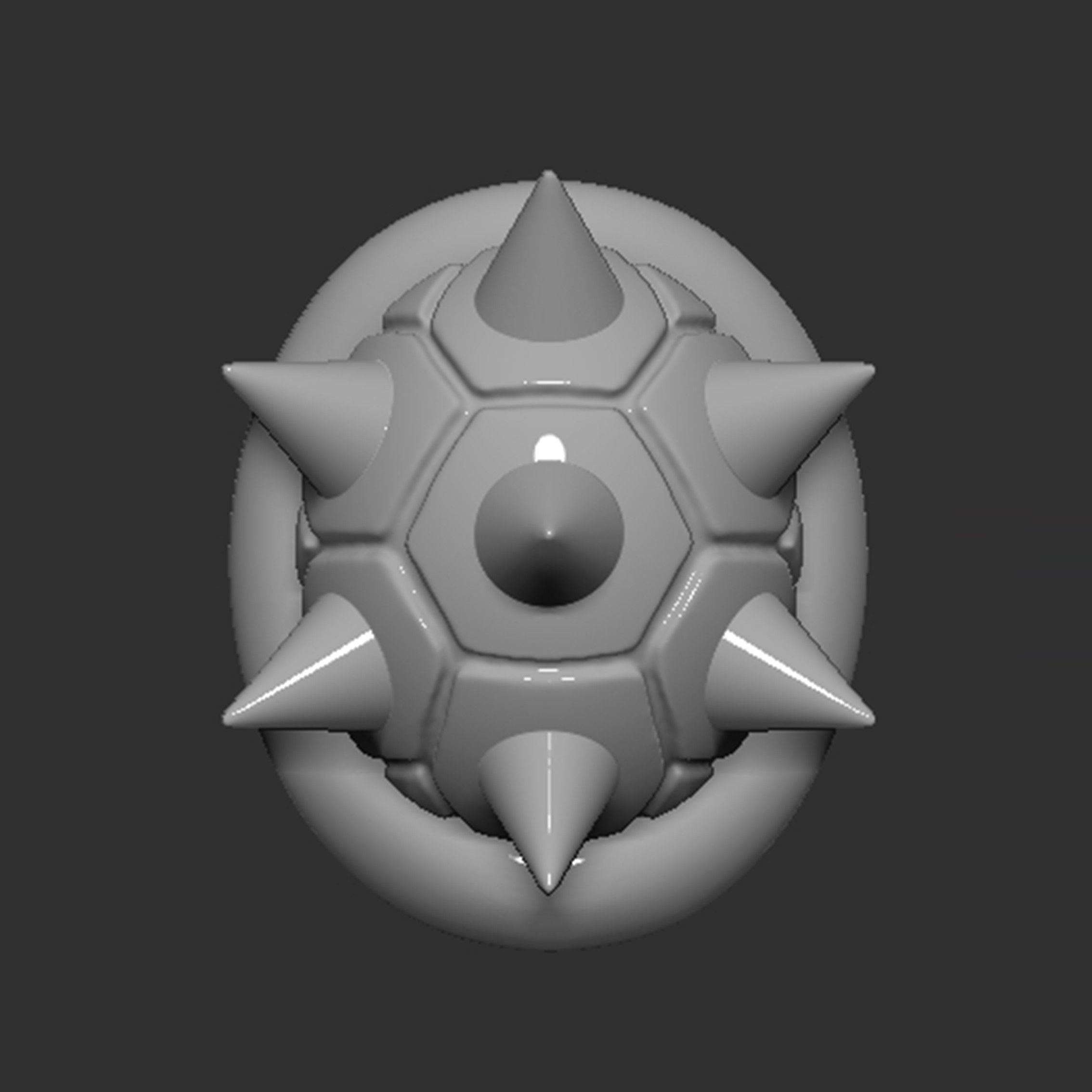 Mario Spiny Shell Koopa Troopa 3D print model_7