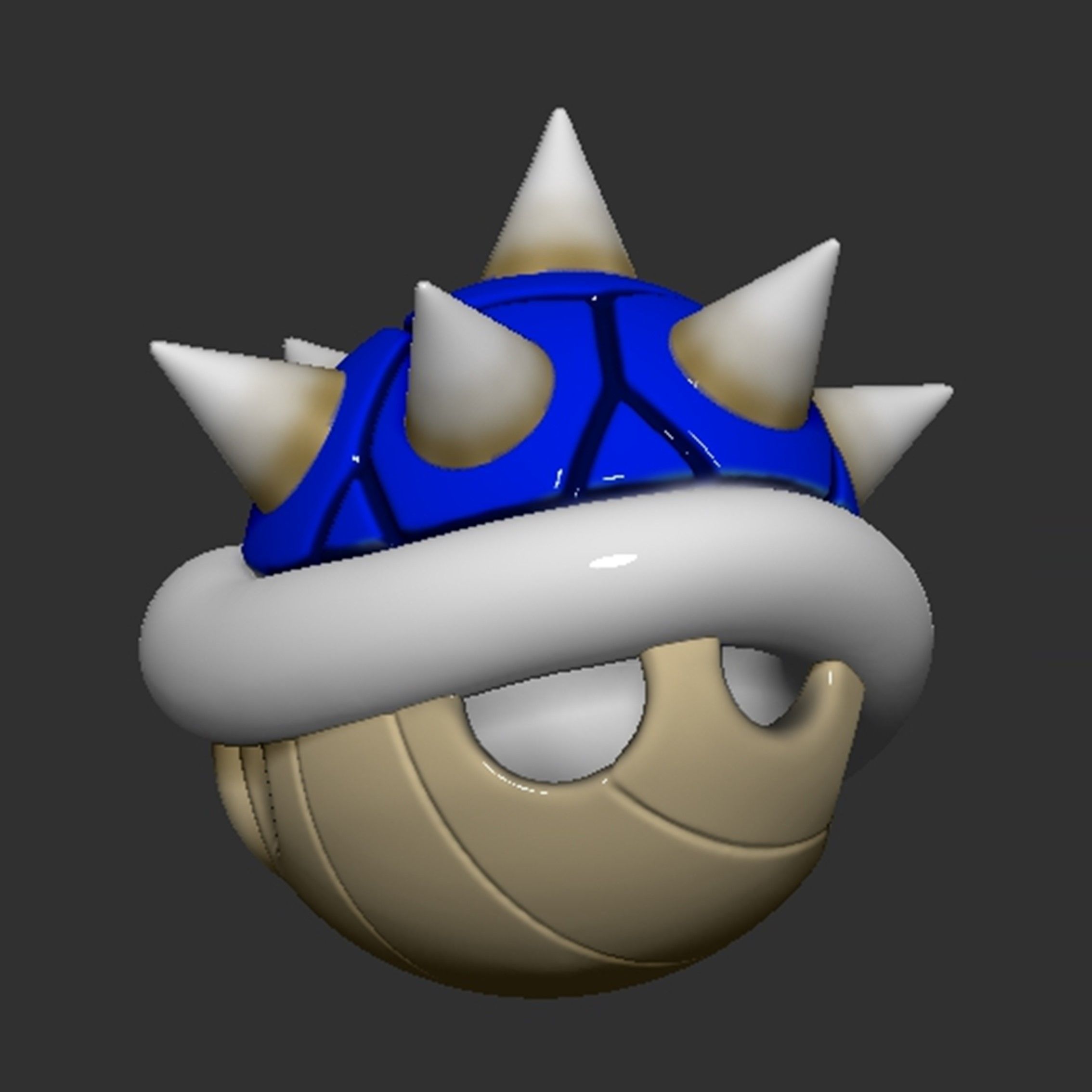 Mario Spiny Shell Koopa Troopa 3D print model_4