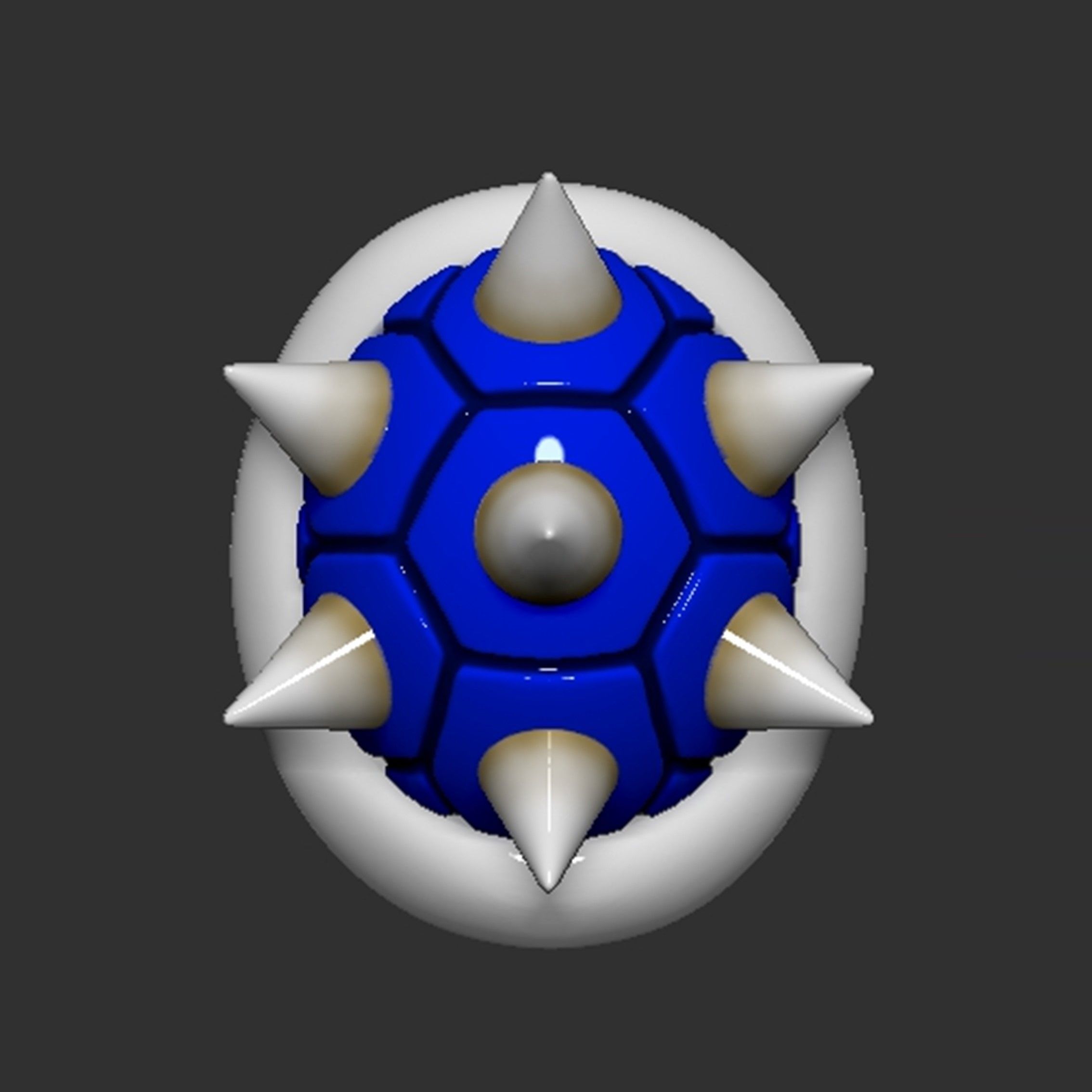 Mario Spiny Shell Koopa Troopa 3D print model_6