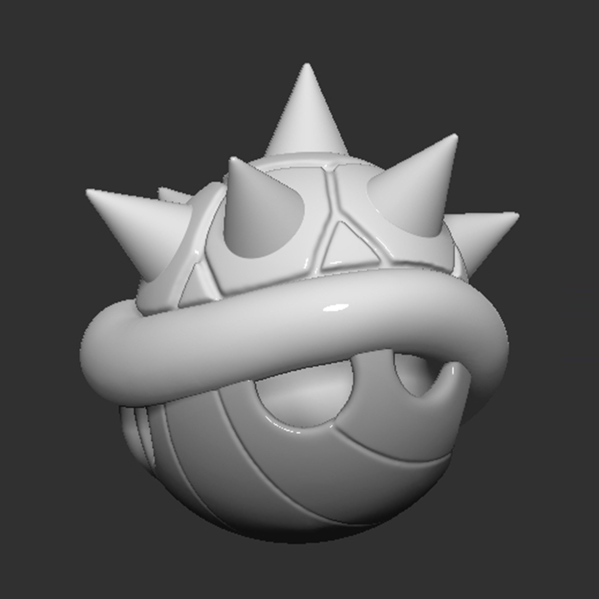 Mario Spiny Shell Koopa Troopa 3D print model_5