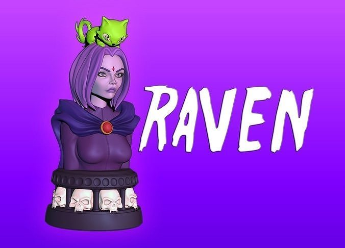 Raven DC Comics Titans Corvina 3D print model