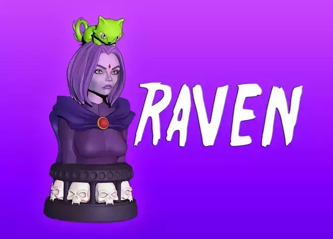 Raven DC Comics Titans Corvina 3D print model