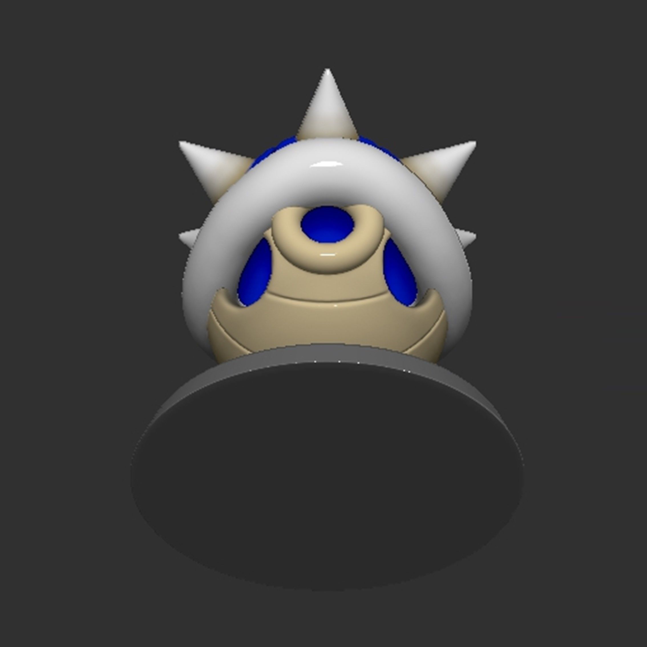 Mario Spiny Shell Koopa Troopa Based 3D print model_9