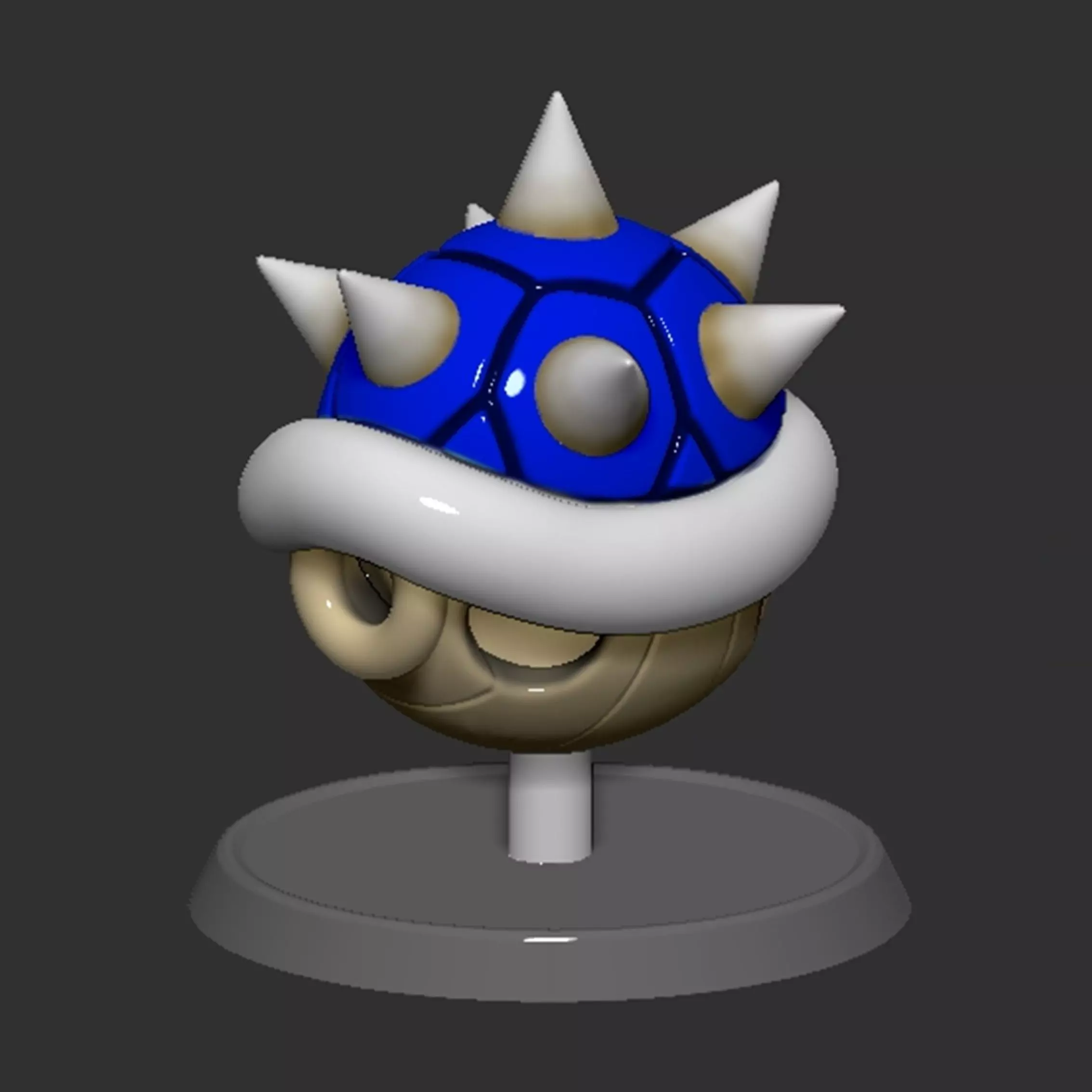 Mario Spiny Shell Koopa Troopa Based 3D print model_0