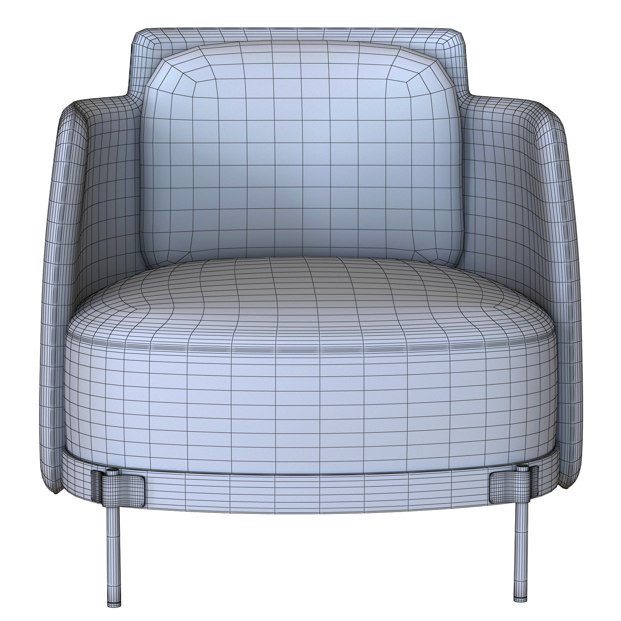 Tape chair by Minotti Free 3D model_1
