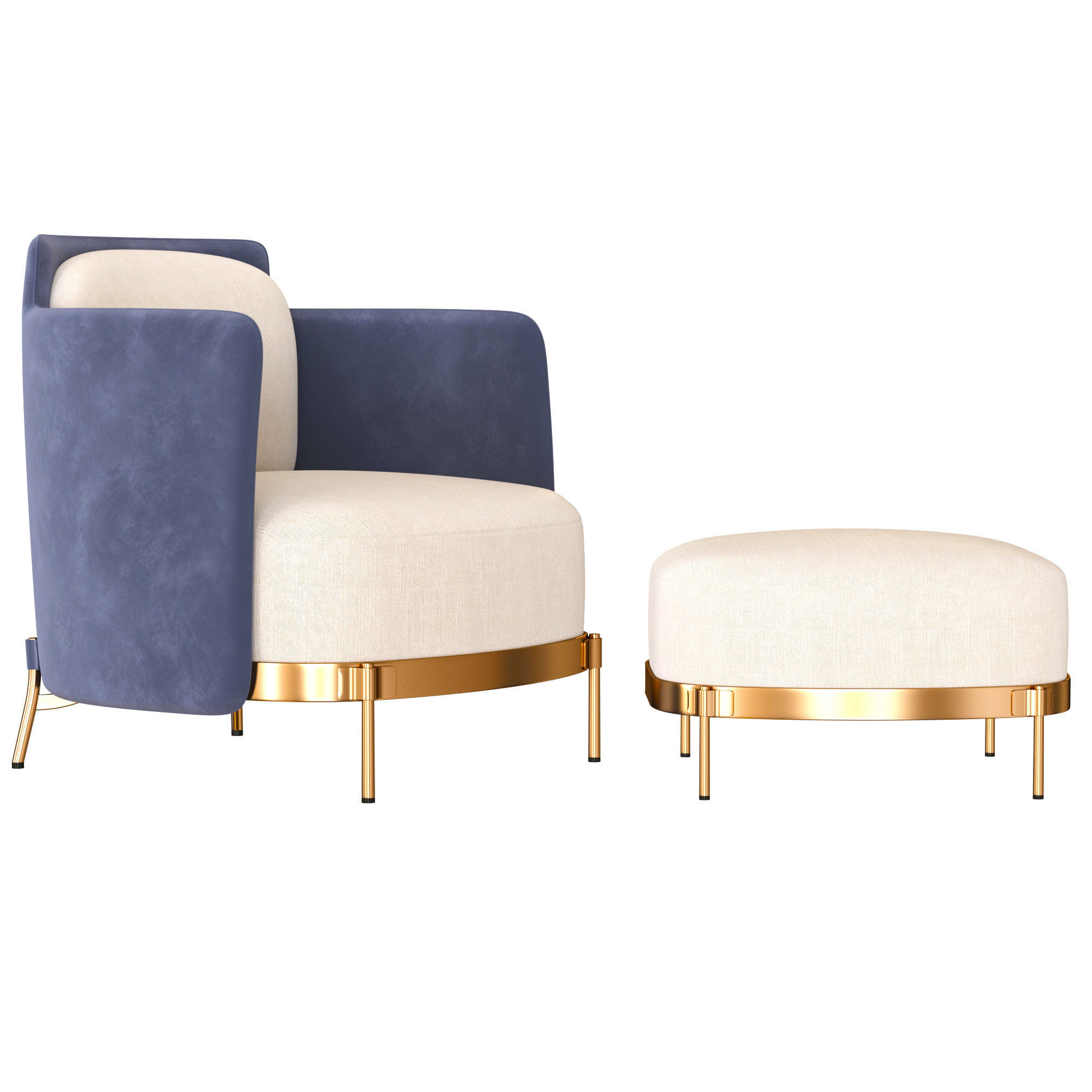 Tape chair by Minotti Free 3D model_3