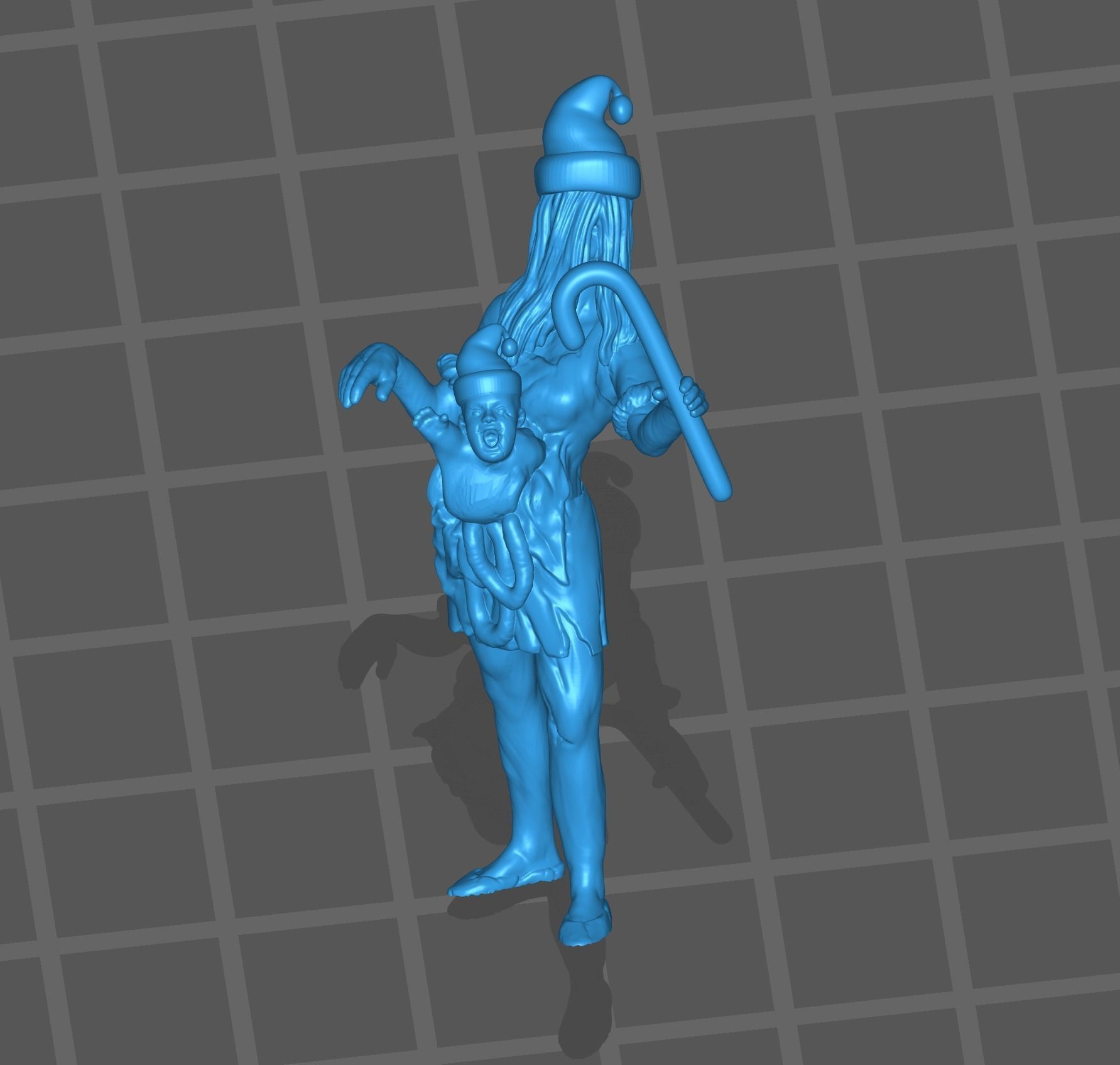 Christmas Zombie Collection 3D print model_3