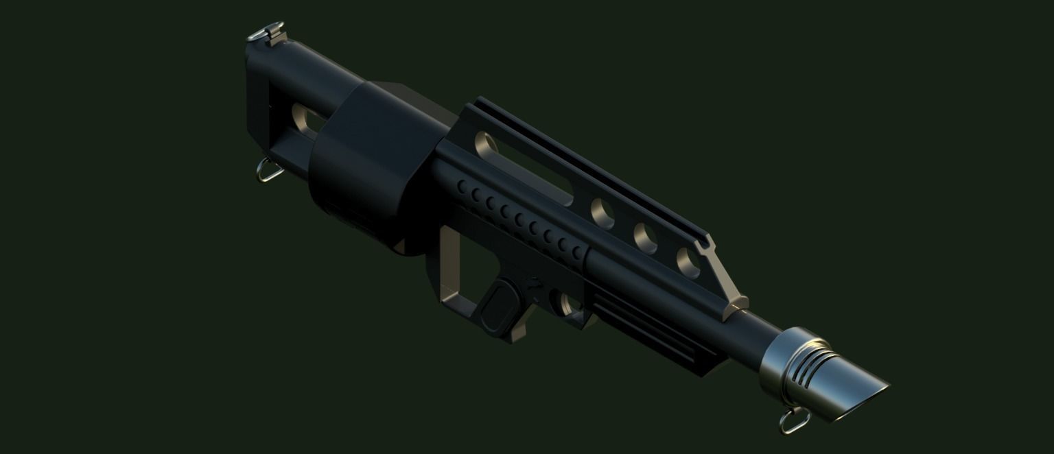  Pancor Jackhammer shotgun 3D model 3D model_10