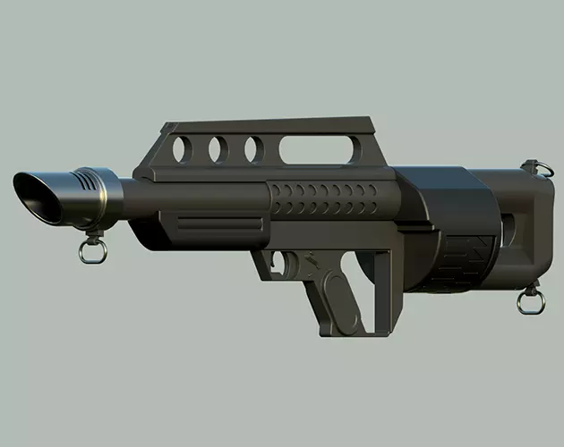  Pancor Jackhammer shotgun 3D model 3D model_0