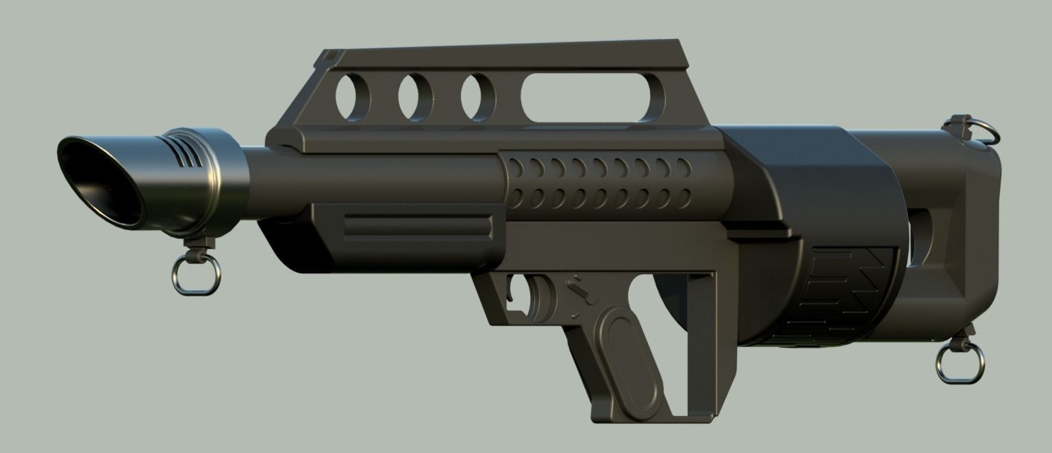  Pancor Jackhammer shotgun 3D model 3D model_3