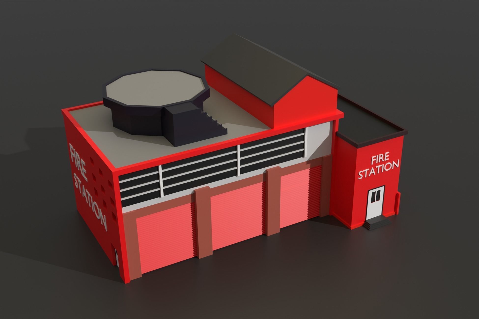 Low Poly City Pack Collection Low-poly 3D model_42