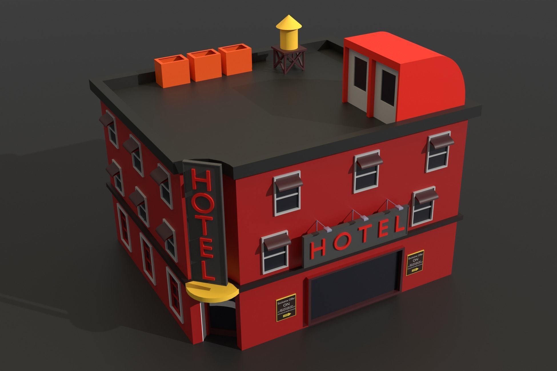 Low Poly City Pack Collection Low-poly 3D model_43