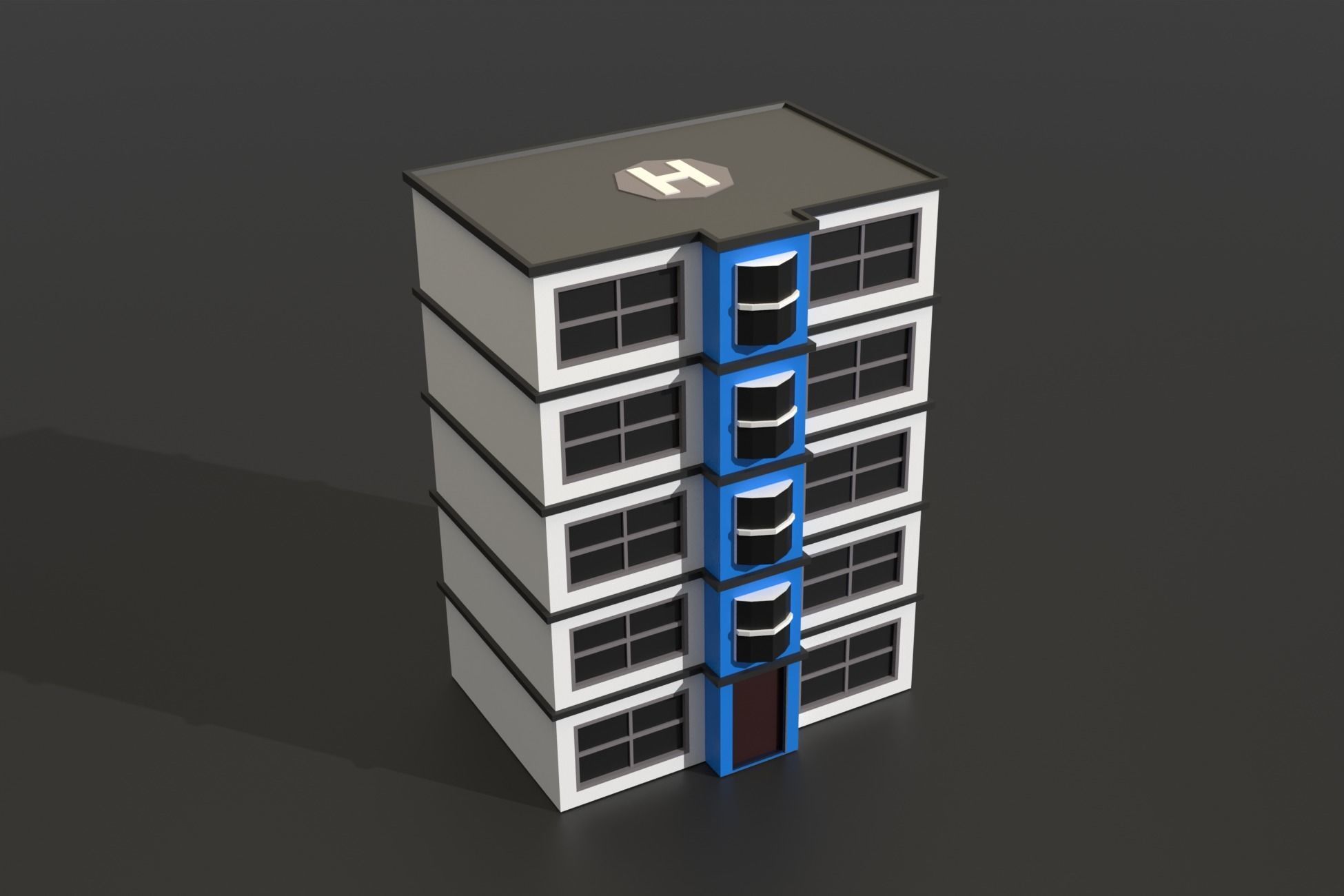 Low Poly City Pack Collection Low-poly 3D model_41