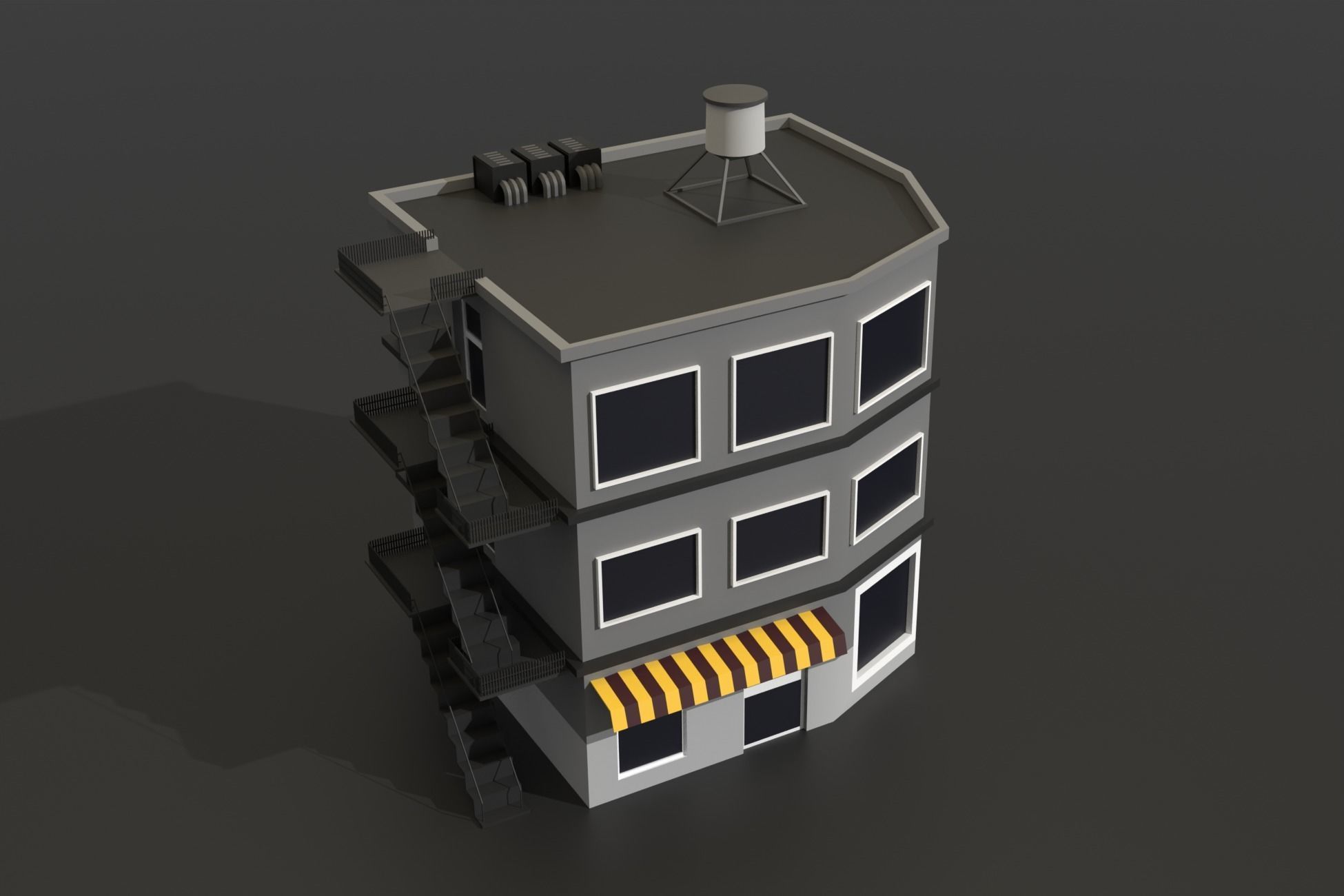 Low Poly City Pack Collection Low-poly 3D model_38