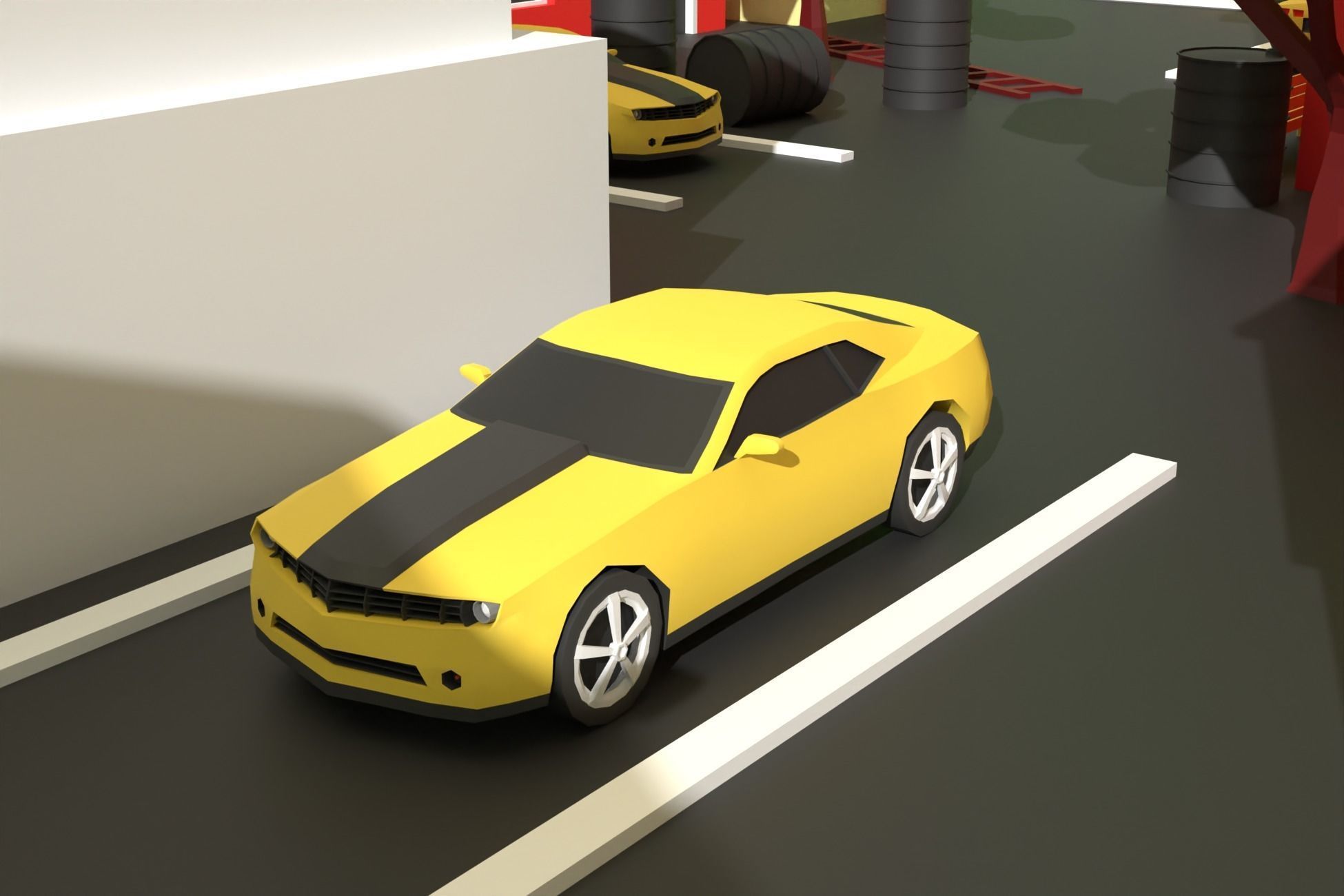 Low Poly City Pack Collection Low-poly 3D model_12