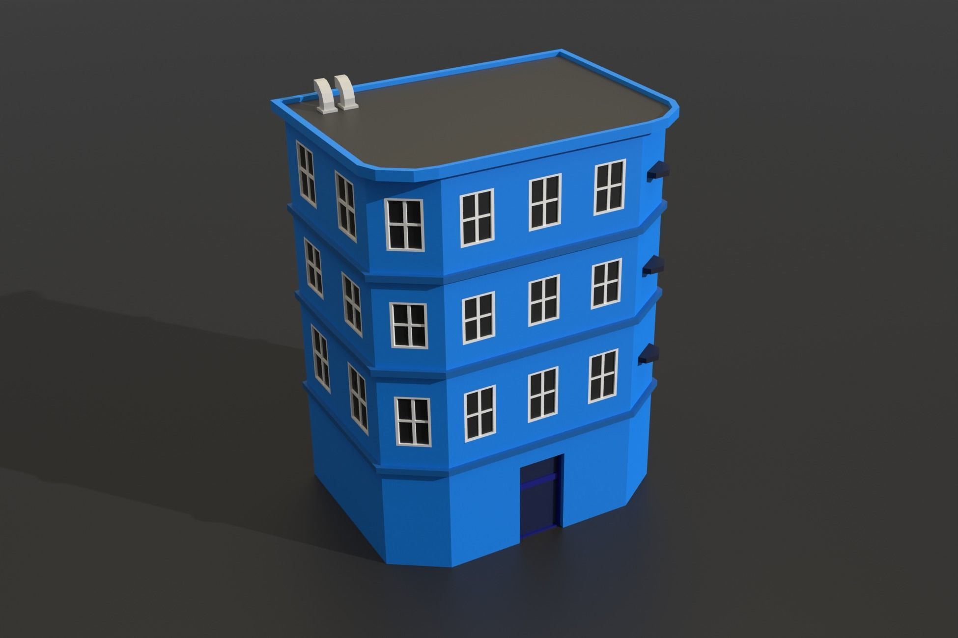 Low Poly City Pack Collection Low-poly 3D model_15