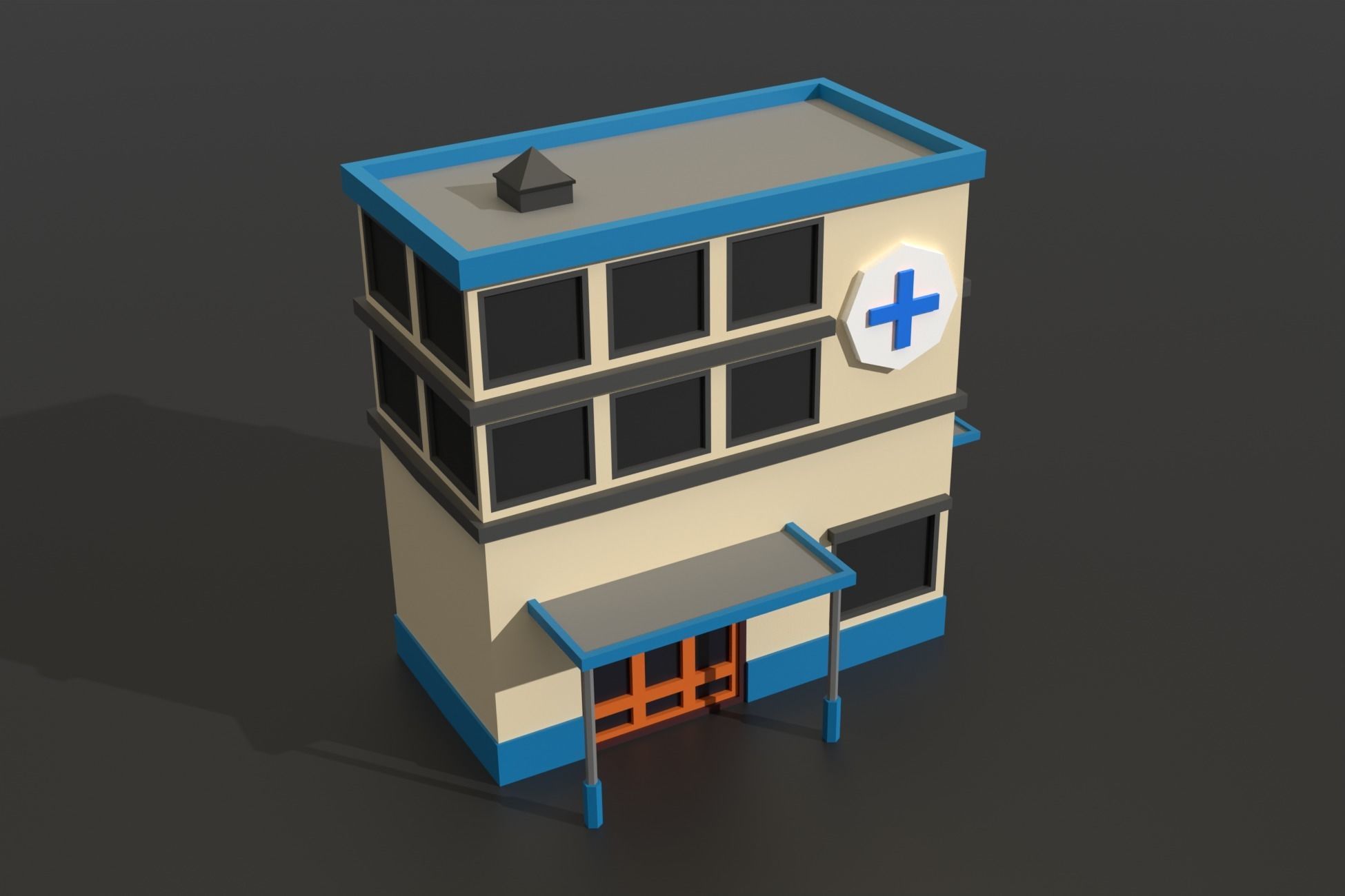 Low Poly City Pack Collection Low-poly 3D model_22