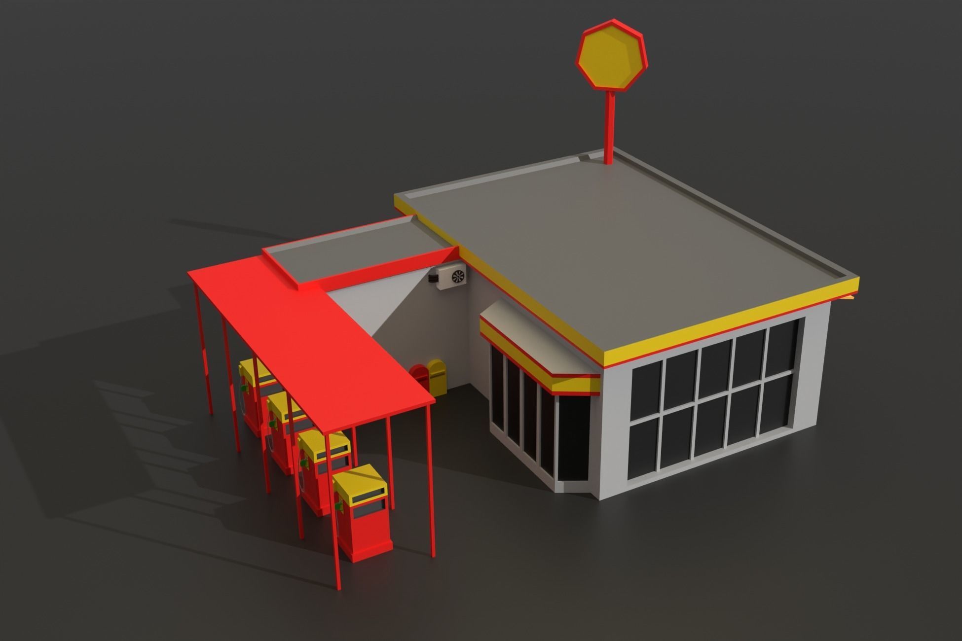 Low Poly City Pack Collection Low-poly 3D model_19