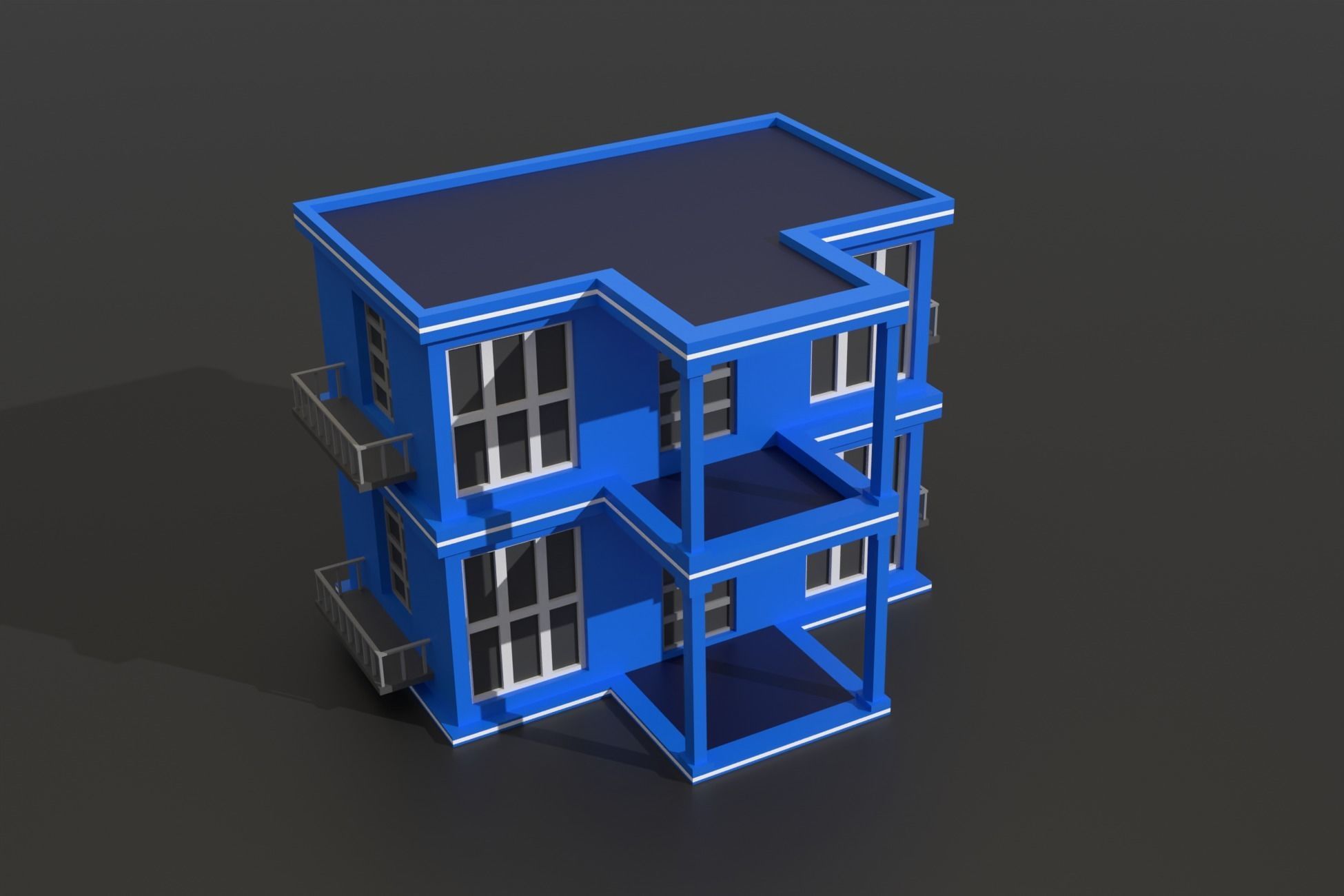 Low Poly City Pack Collection Low-poly 3D model_28