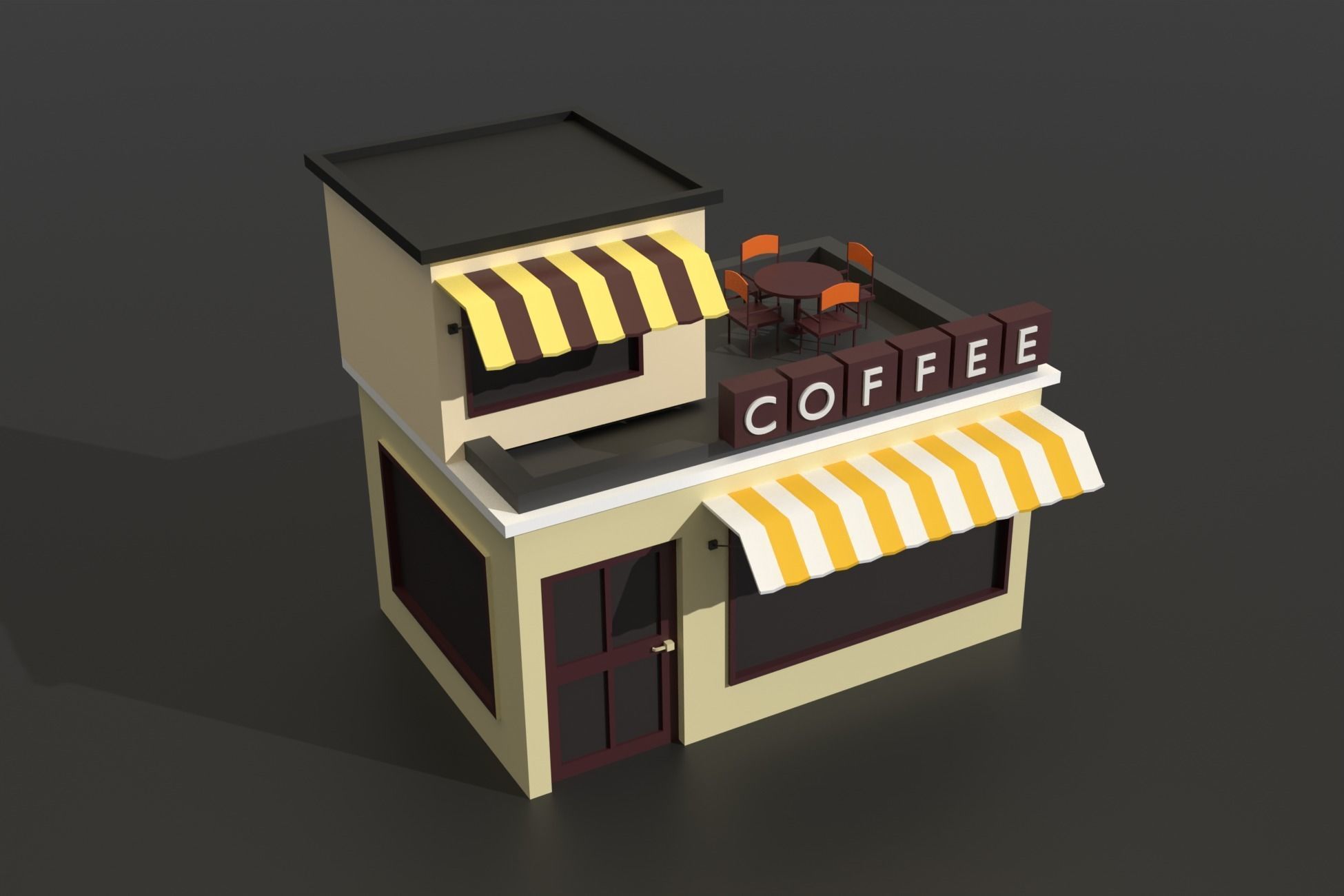 Low Poly City Pack Collection Low-poly 3D model_36