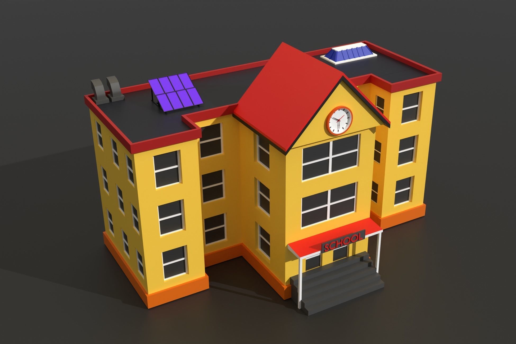 Low Poly City Pack Collection Low-poly 3D model_44