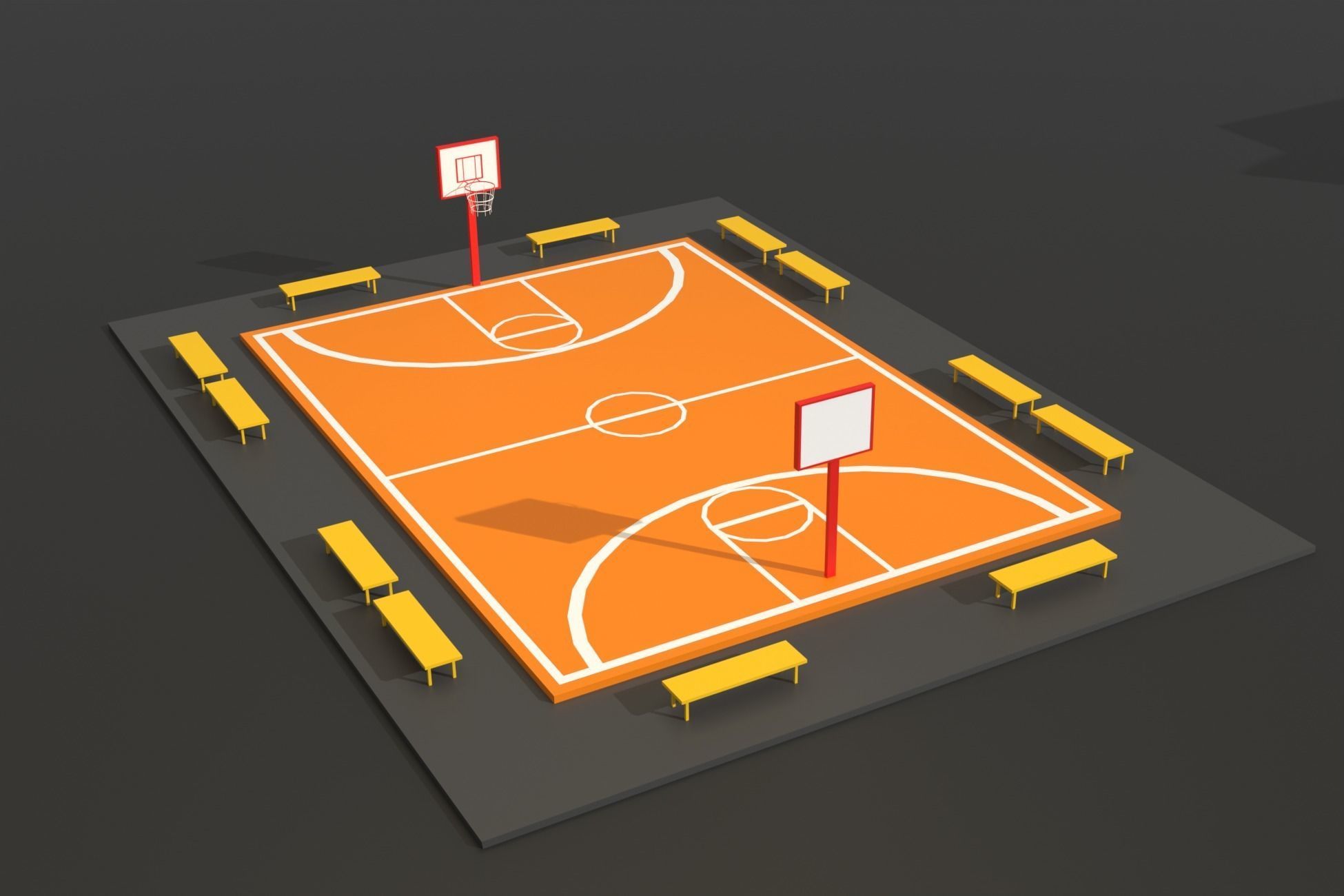 Low Poly City Pack Collection Low-poly 3D model_14