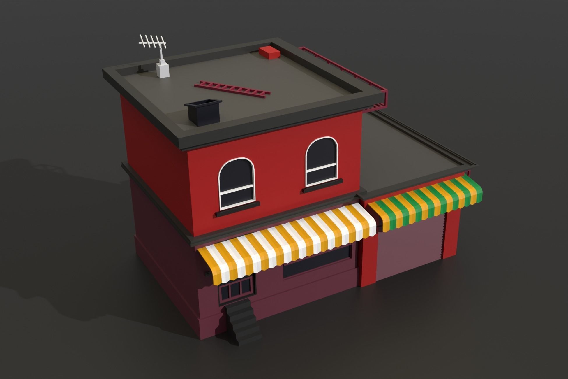 Low Poly City Pack Collection Low-poly 3D model_21