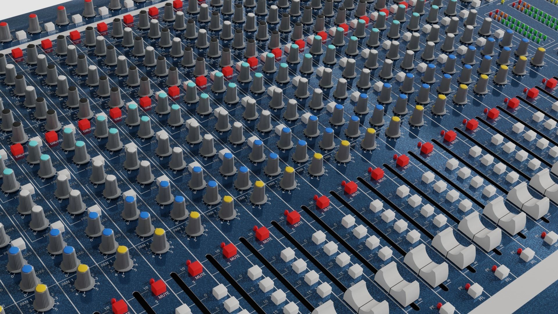 Audio Mixer 3D model_2