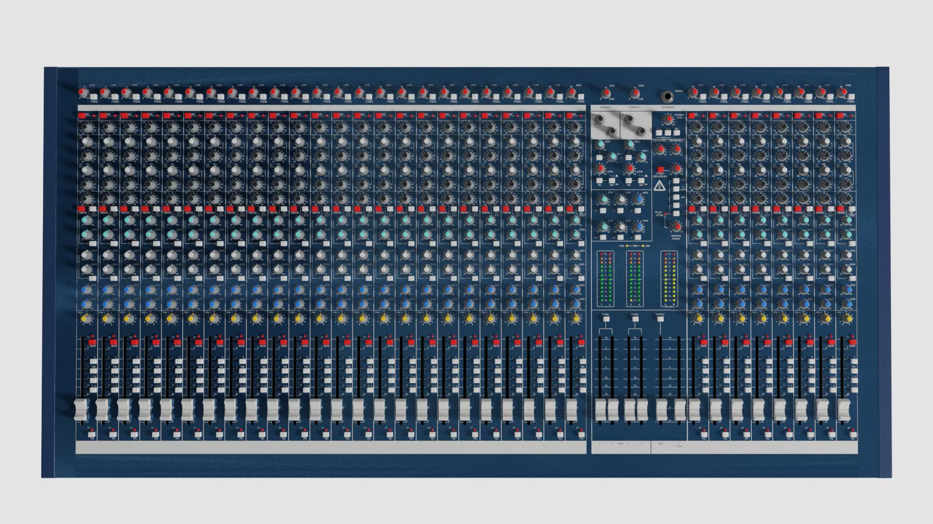 Audio Mixer 3D model_0