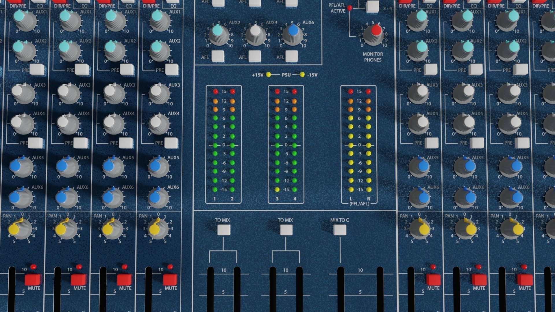 Audio Mixer 3D model_4