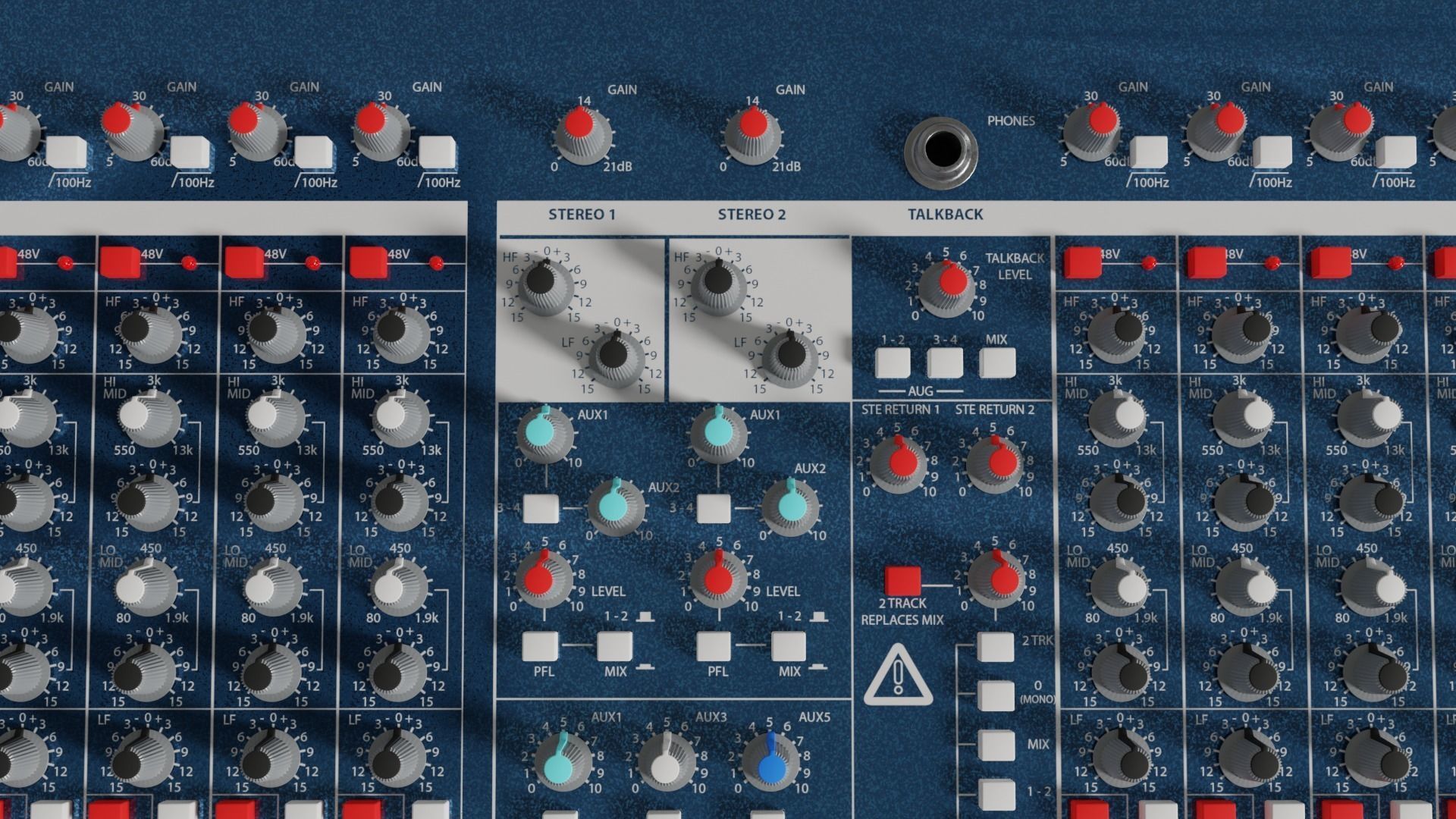 Audio Mixer 3D model_3