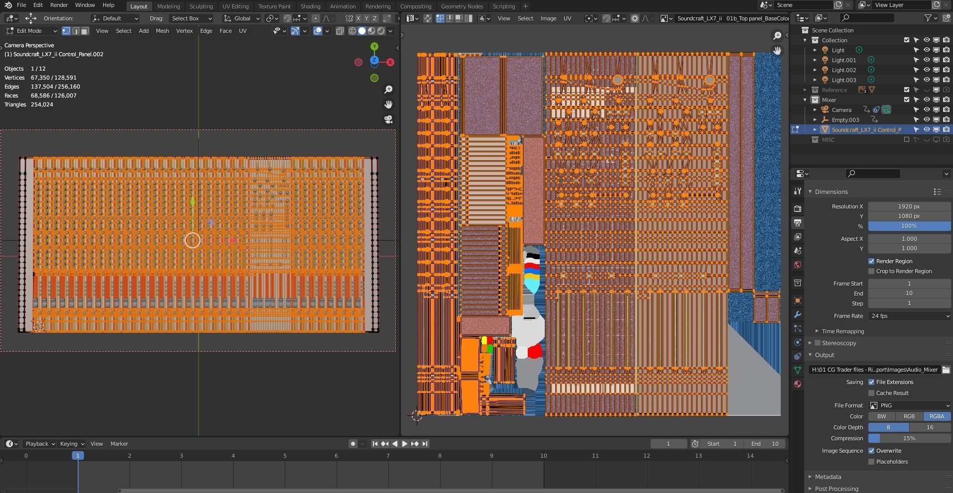 Audio Mixer 3D model_30