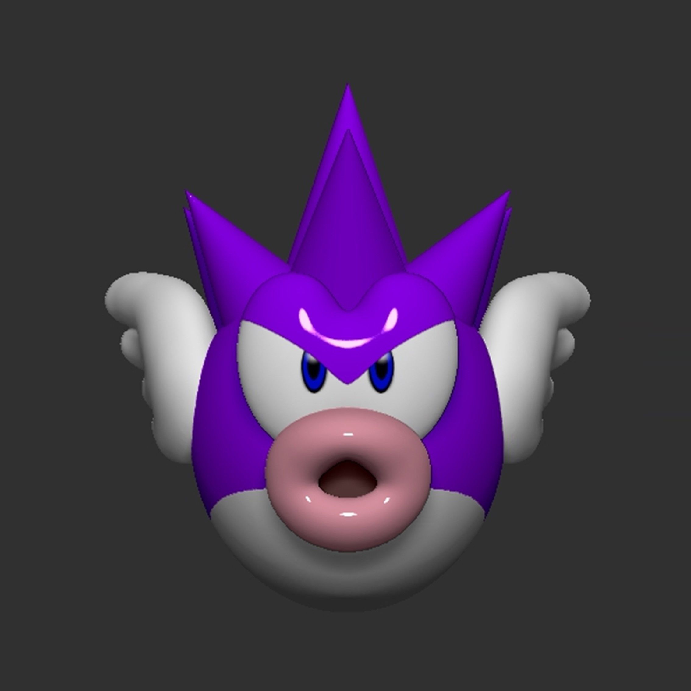 Mario Spiny Cheep Cheep Fish 3D print model_2