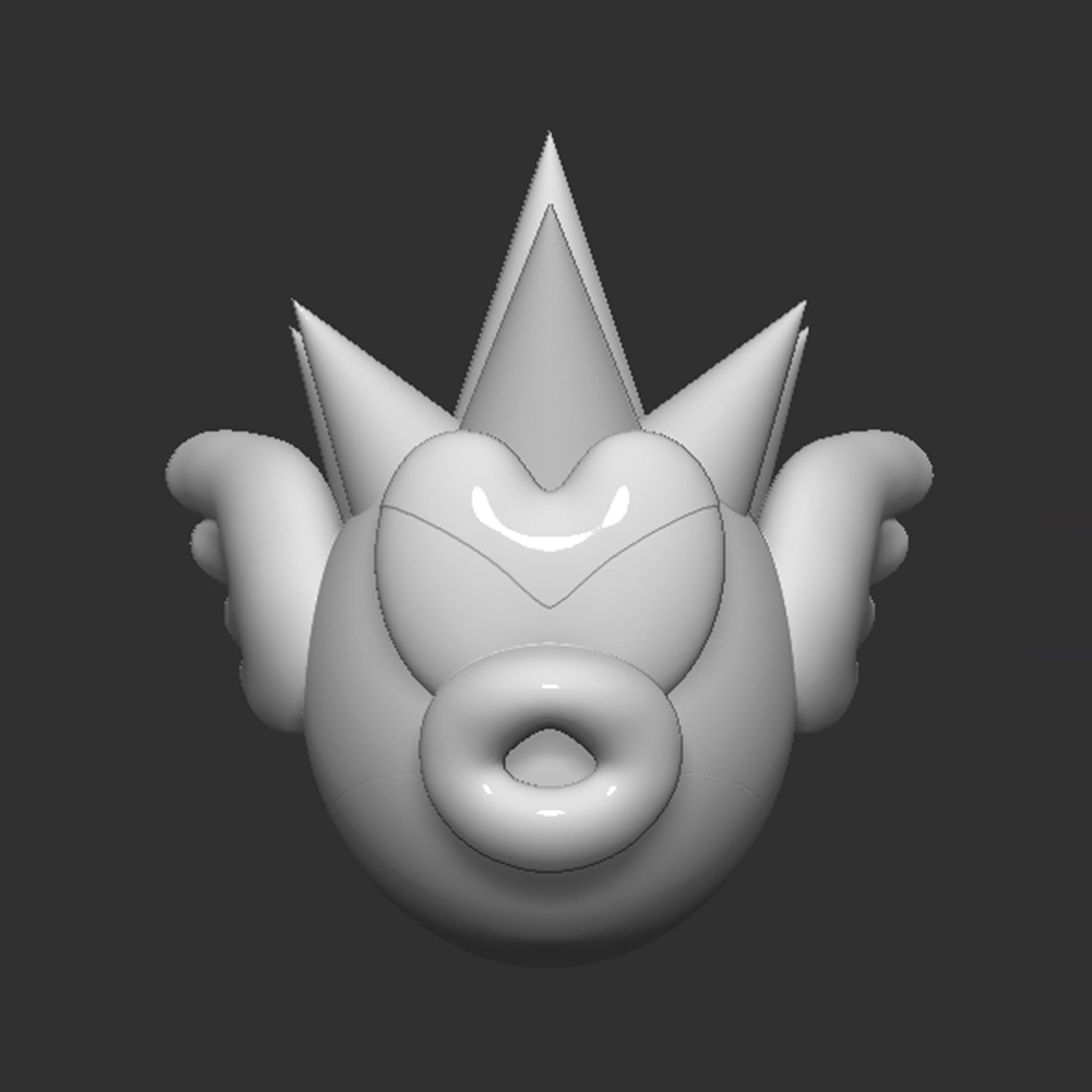 Mario Spiny Cheep Cheep Fish 3D print model_3