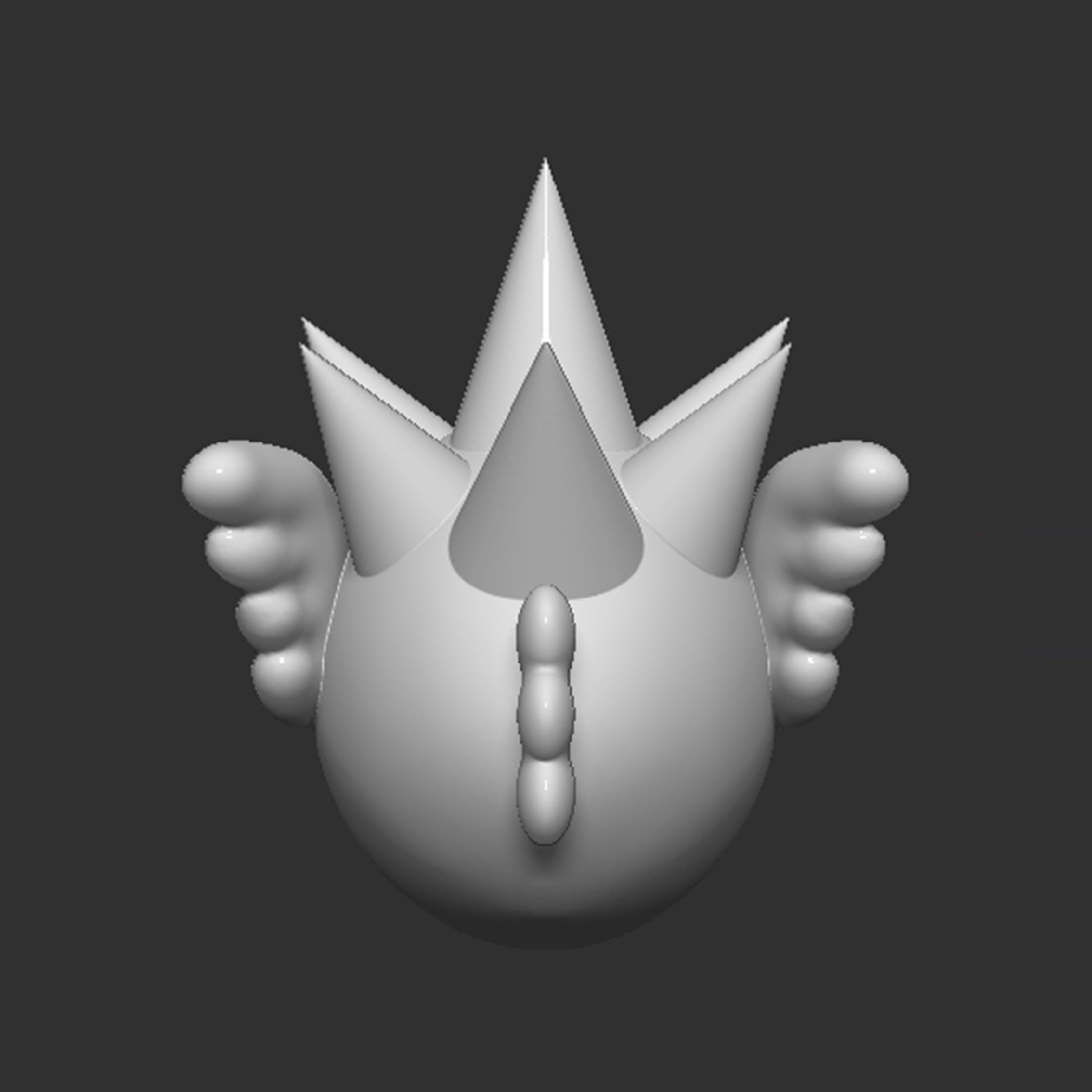 Mario Spiny Cheep Cheep Fish 3D print model_7