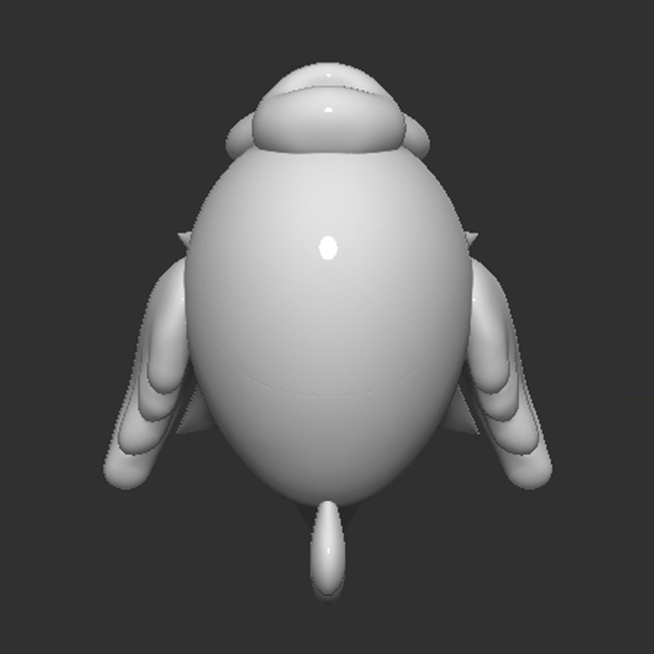 Mario Spiny Cheep Cheep Fish 3D print model_11