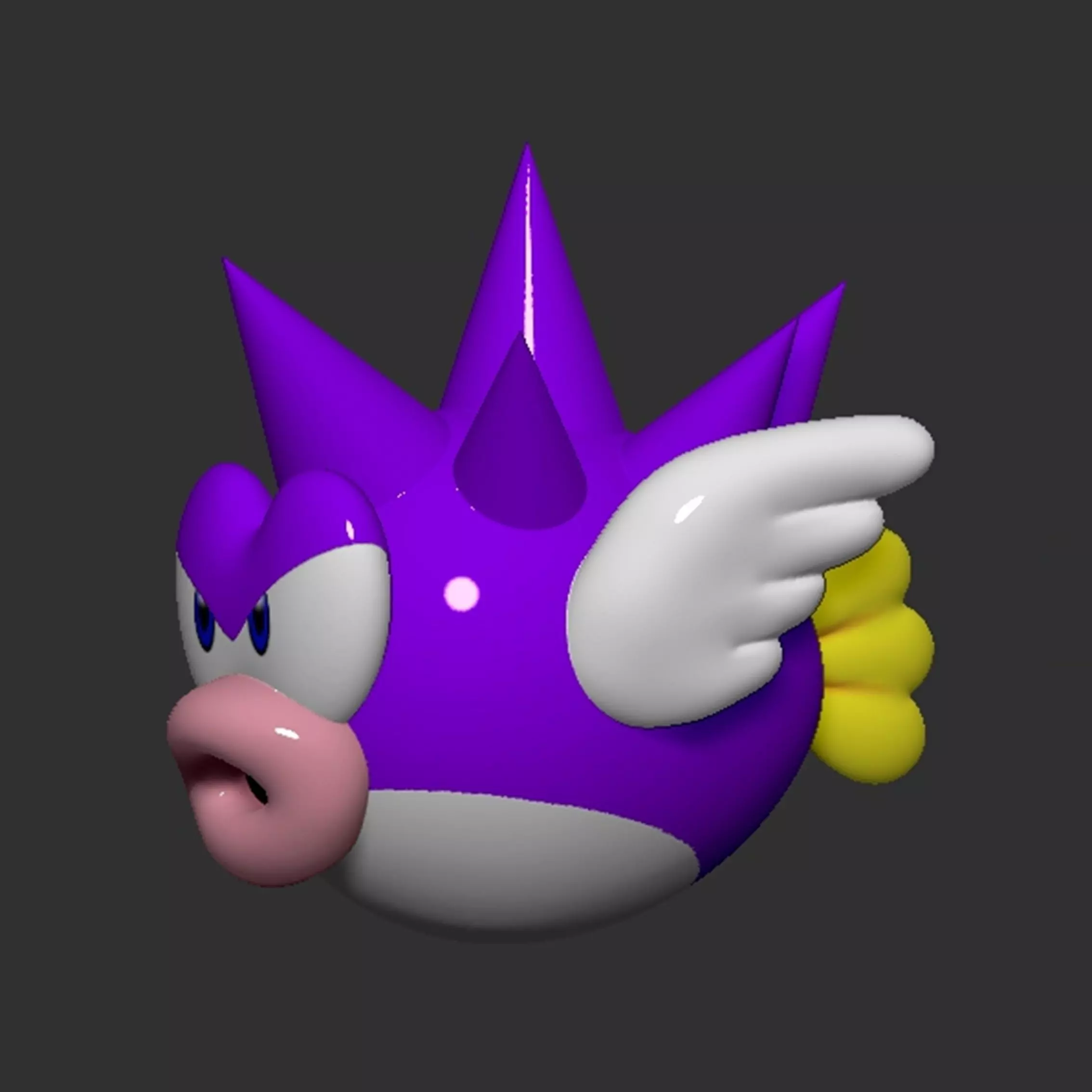 Mario Spiny Cheep Cheep Fish 3D print model_0