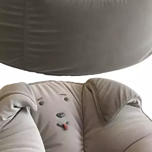 Animal Bean Bag Chairs 3D model 5