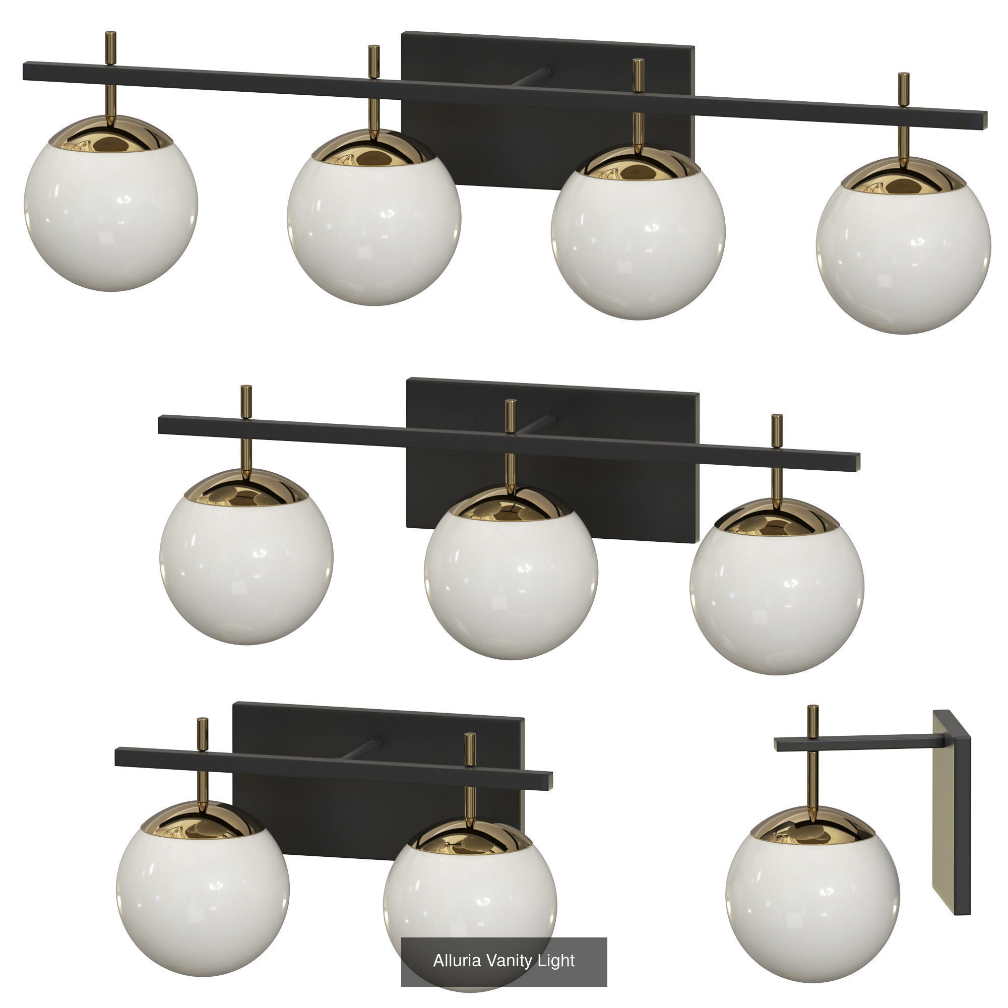 ALLURIA CHANDELIER  Colecction 3D Model Collection_5