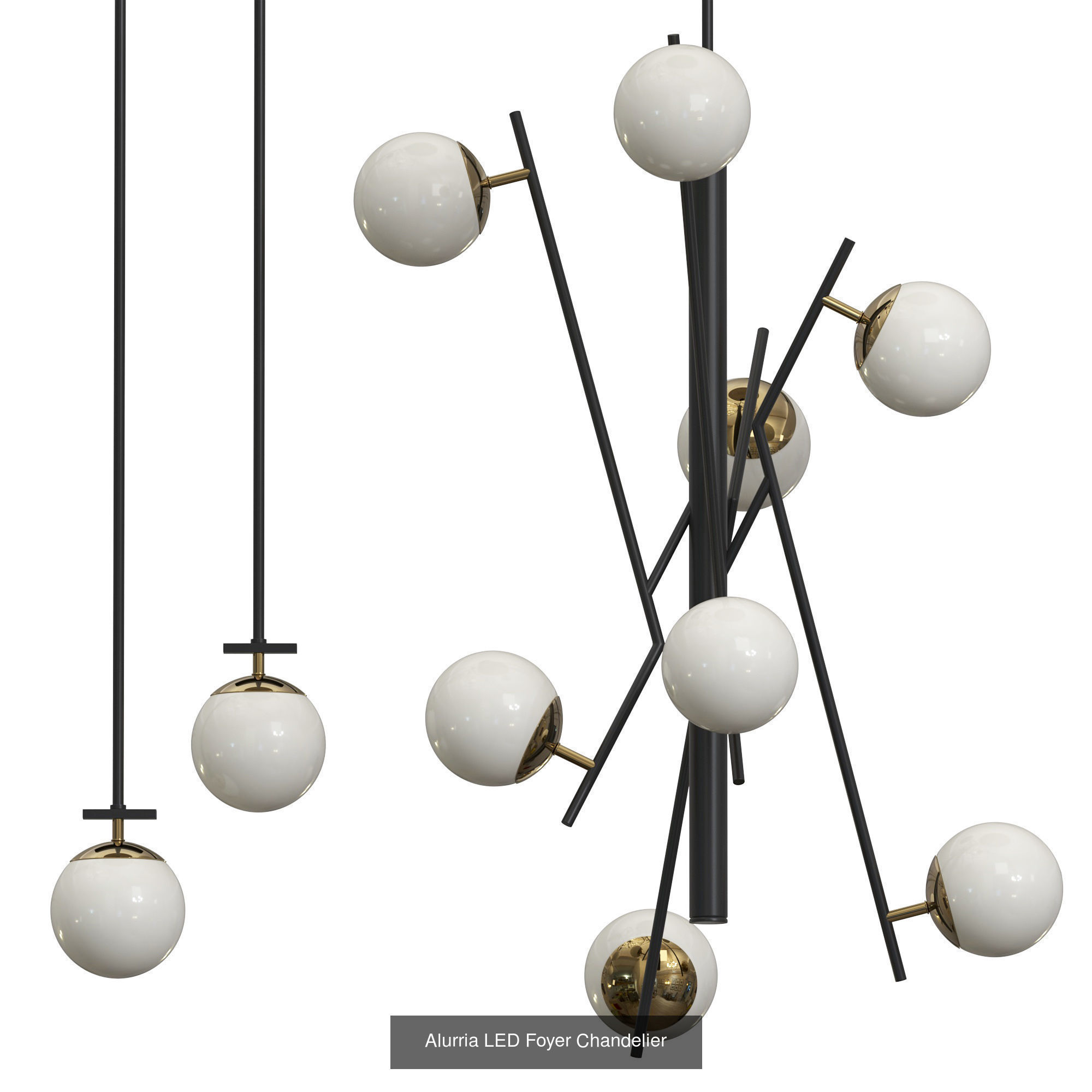 ALLURIA CHANDELIER  Colecction 3D Model Collection_6