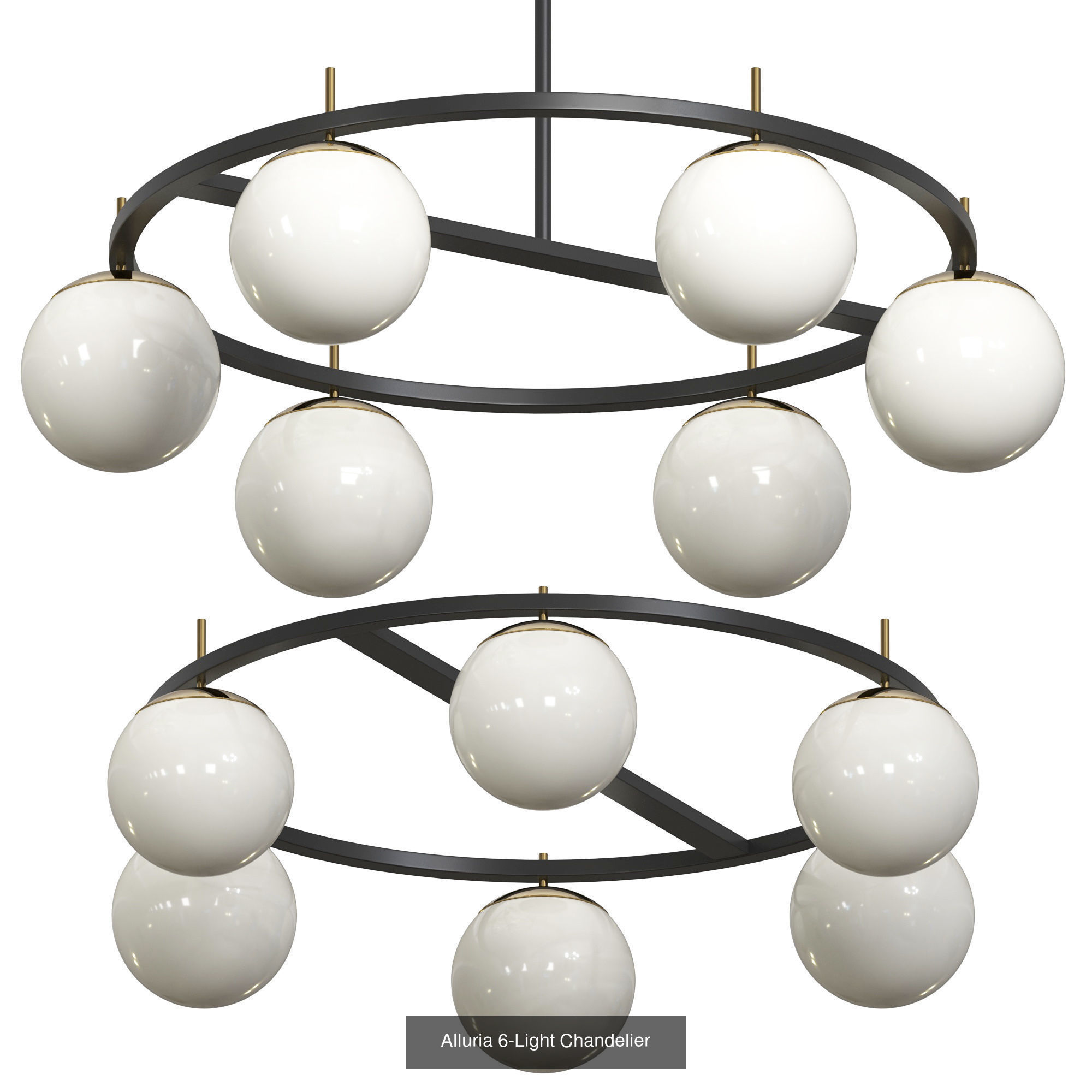 ALLURIA CHANDELIER  Colecction 3D Model Collection_3